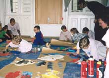 Foto Kinder beim Malen